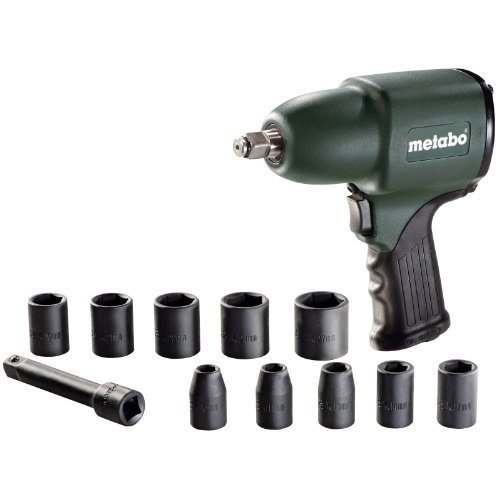 Metabo 604118500 Atornillador de Impacto Neumático, 0 W, 1 V, Verde