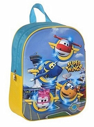 Mochila con luz y sonido de Super Wings 26 x 9 x 34 cm