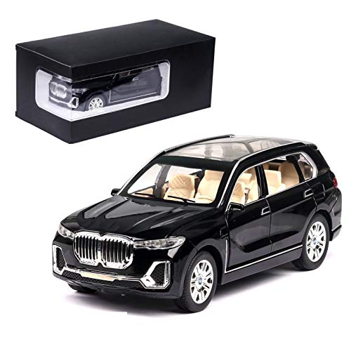 Modelo Coche Aleación 1:24 Para BWM Para La Aleación Para X7 Modelo De Automóviles Diecasts Vehículos De Juguete Simulación Sound Sound Pull Back T-oy Child's Coleccionables Coche Juguete para Niños