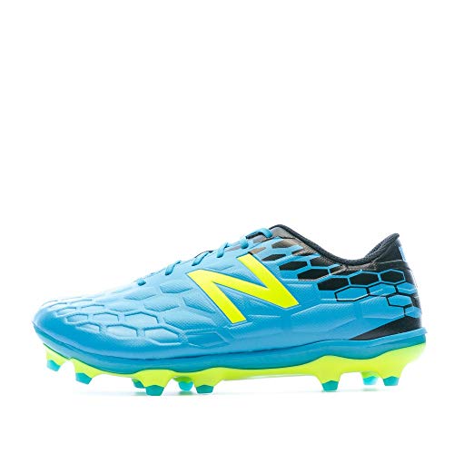 New Balance Visaro 2.0 Mid Level FG h, Zapatillas de Fútbol Hombre, Azul (Blau/Schwarz/Gelb Blau/Schwarz), 44.5 EU