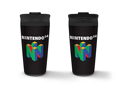 Nintendo MTM25365 - Taza de viaje (metal, 15oz y 425ml, 64 ml)