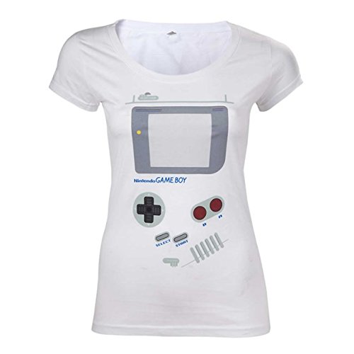 Nintendo T-Shirt (Damen) -M- Gameboy, Weiss [Importación Alemana]