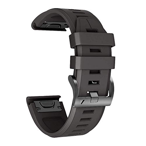 NotoCity Garmin Fenix 5 Correa, 22mm Easy-Fit Silicona Reemplazo Correa para Garmin Fenix 5/Fenix 5 Plus/Fenix 6/Fenix 6 Pro/Forerunner 935/945,no Adapta a Fenix 5X, 5s