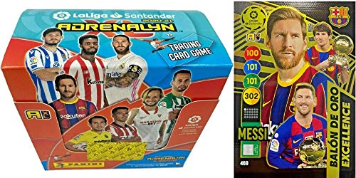 Panini - Caja con 50 Sobres + Messi Excellence Adrenalyn XL 2020-2021