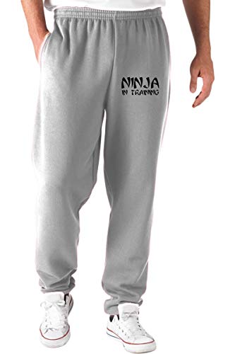 Pantalones Deportivos Gris TAM0140 Ninja IN Training