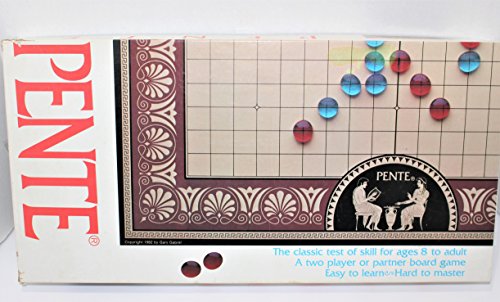 Pente Board Game 1983 Edition Glass Stones by Pente