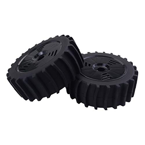 perfeclan RC Buggy Rubber Tire RC 1: 8 Juego de Neumáticos de Llanta de Rueda de Coche Adecuado para Muchos Coches RC - Estilo 2 Negro