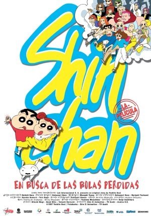 POSTER ORIGINAL- SHIN CHAN EN BUSCA DE LAS BOLAS PERDIDAS -97CM ALTO POR 68 ANCHO APROX. - ESPLÉNDIDA ILUSTRACIÓN