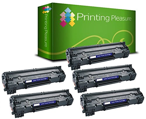 Printing Pleasure 2 Compatibles CF244A 44A Cartuchos de tóner para HP Laserjet Pro M15a M15w M16a M16w | MFP M28a M28w M29a M29w - Negro, Alta Capacidad