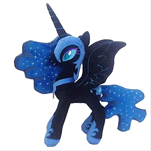 QIXIDAN  Juguetes de Peluche My Little Pony Lindo muñeco de Peluche Suave Princesa Luna Celestia Reina Chrysalis Anime Juguete 38cm Nightmare Moon