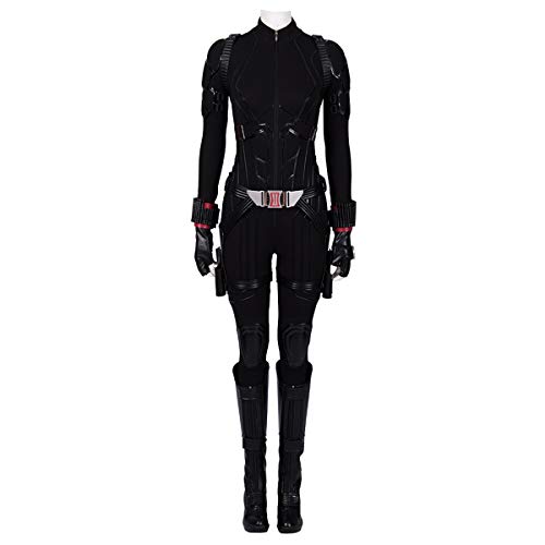 QWEASZER Marvel Avengers 4 Black Widow Disfraz Adulto Película Disfraz PS4 Anime Zentai Disfraces Mujeres Superhéroe Cosplay Mono Onesies Edición Deluxe,Natasha-M