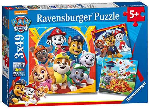 Ravensburger Paw Patrol Rompecabezas 3 x 49 Piezas, 5+ Años, multicolor (05048)