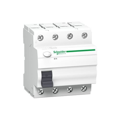 Schneider Electric A9Z05440 ID K, Interruptor Diferencial, Clase AC, 4P, 40A, 30mA, 68mm x 72mm x 81mm, Blanco