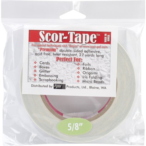 Scor-Pal – Cinta Adhesiva de Doble Cara, de 5/8 X 27 M