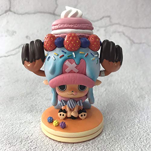 SDFDSSR Anime Doll Tony Tony Chopper Candy Chopper Biscuit Cake Hecho a Mano Versión Estatua Muñeca Escultura Juguete Decoración Modelo Muñeca Altura 11cm