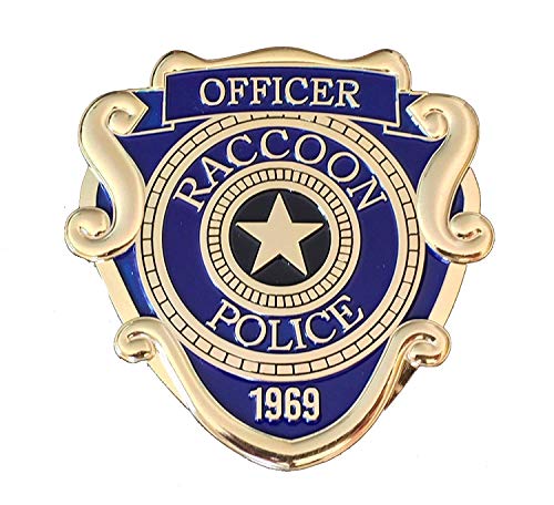 Super6props Raccoon City, Oficial de policía Inspirado en Metal Prop Costume / Cosplay Badge con Clip Fixture (75 mm x 74 mm)