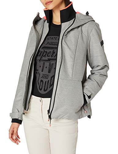 Superdry Aeon Jacket Chaqueta, Gris (Grey 05q), S (Talla del Fabricante:10) para Mujer