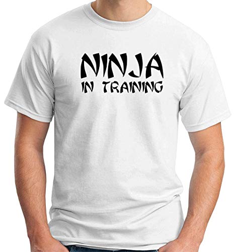 T-Shirt para los Hombre Blanco TAM0140 Ninja IN Training