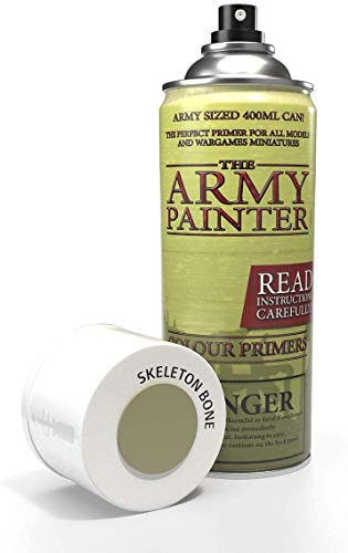 The Army Painter | Colour Primer | Skeleton Bone | 400 mL | Espray Acrílico | Base para Pintura de Modelos Miniatura | Hueso