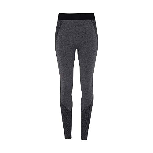 TriDri - Leggings sin Costuras 3D Fit Multi Sport Modelo Sculpt para Mujer señora (L) (Negro)