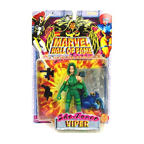 VIPER Marvel Comics Hall Of Fame SHE-FORCE Series 1997 Action Figure and Collector Trading Card