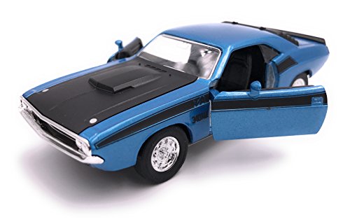Welly Dodge Challenger T / A 1970 Model Car License Producto 1: 34-1: 39 Azul