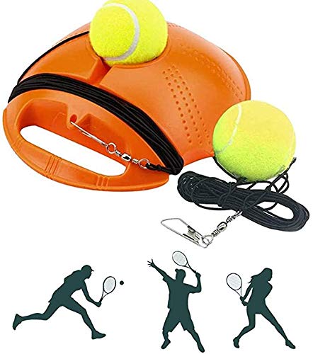 X-Sports Family Entrenador de Tenis Entrenador de Tenis Individual con 2 Pelotas (Naranja)