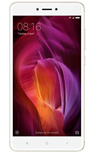 Xiaomi Redmi Note 4 - Smartphone Libre de 5.5" (4G, WiFi, Bluetooth, Snapdragon 625 2.0 GHz, 64 GB de ROM Ampliable, 4 GB de RAM, cámara de 13 MP, Android MIUI, Dual-SIM), Oro [versión Global]