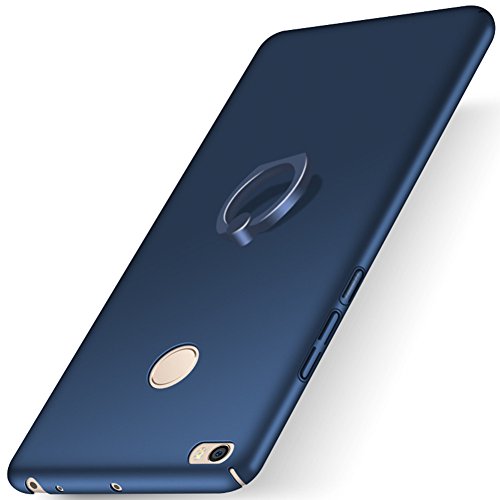 XMT Xiaomi Mi MAX 2 6.44" Funda,PC Hard Gel Funda con Ring Stand Protective Case Cover para Xiaomi Mi MAX 2 Smartphone (Azul)