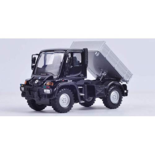 YaPin Model Car Mercedes-Benz Unimog Vehículo todoterreno modelo de aleación 1:43 Coche de juguete para niños con amortiguador Modelo de coche niño (Color : Black)