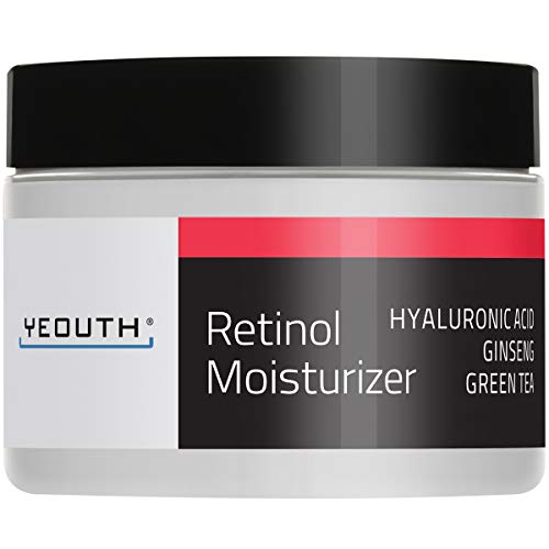 YEOUTH Retinol Cream Hidratante 2.5% para Rostro con Ácido Hialurónico (1oz)