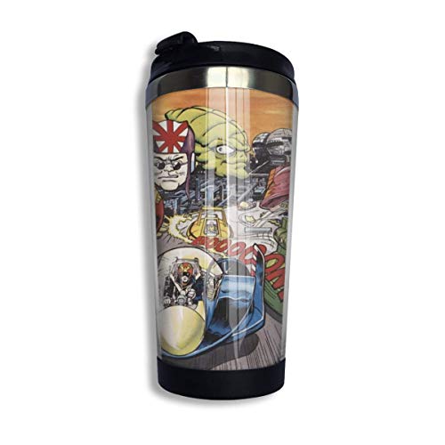 YHKC Taza de té, taza de viaje, taza de café, ventosa F-Zero Graphic Coffee Travel Mug Cup Stainless Steel Vacuum Insulated Tumbler 13.5 Oz