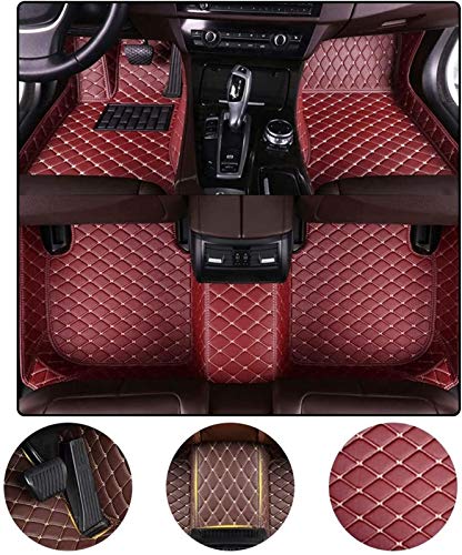 Yuting Estera del Coche Personalizadas Car tapetes for Chevrolet Camaro SS 2010-2015 Cobertura Completa Todo Frente protección contra la Intemperie y Trasera Liner Set (Color : Wine Red)