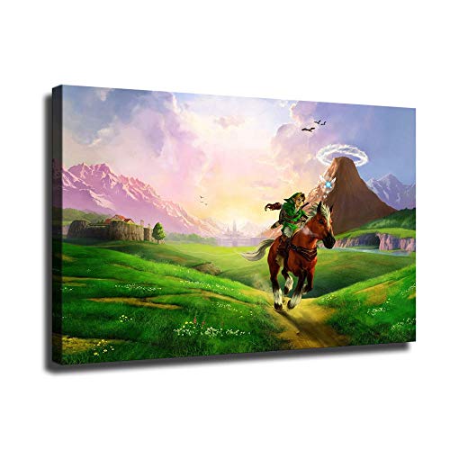 Zelda Ocarina of Time - Lienzo decorativo para pared, diseño de enlaces