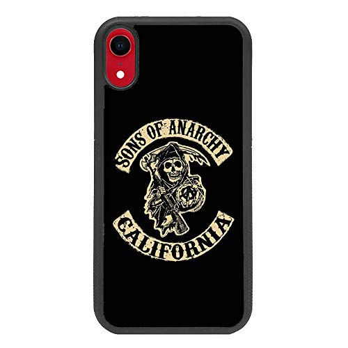 zoilastore Funda Personalizada de móvil para Apple iPhone XR Sons of Anarchy TV Series de Goma Flexible TPU Borde Negro