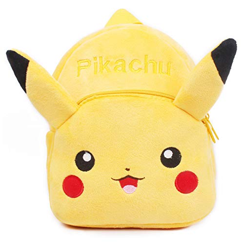 25 estilos bebé lindo de dibujos animados de felpa mochila bolsa de hombro para niños de 1 a 3 años Pikachu small