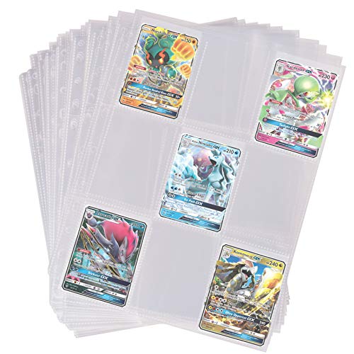 540 /900 /1080 pocket Pokemon Trading Cards Album,Bolsillos Tarjetas de Comercio,Tarjetero transparente de doble cara para transacciones,fundas cartas,fundas cartas juegos de mesa,cartas pokemon