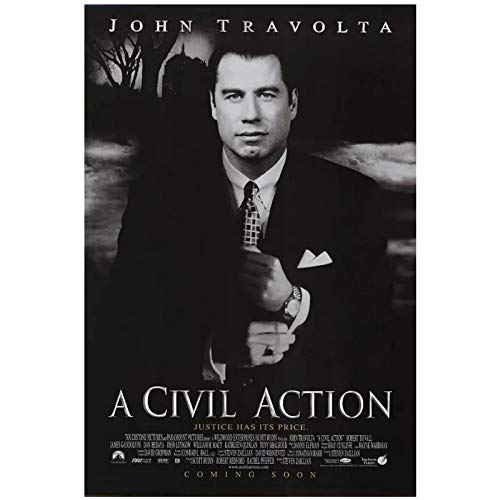 A Civil Action (1998) Carteles e impresiones Cartel de película Imágenes artísticas Decoración Sala de estar Dormitorio Impresión de lienzo en la pared -20x28 pulgadas Sin marco