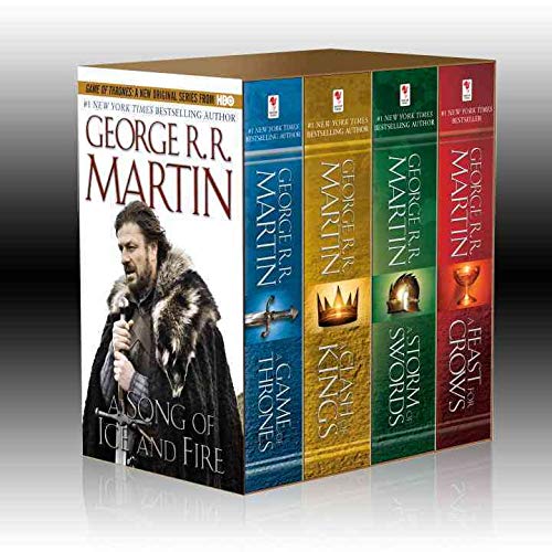 A Song of Ice and Fire : Coffret 4 volumes : A Game of Thrones ; A Clash of Kings ; A Storm of Swords ; A Feast of Crows