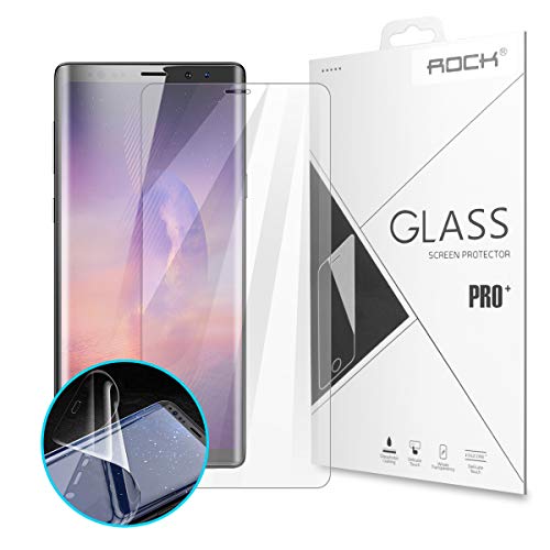 AICase Protector de Pantalla para Samsung Galaxy Note 9/Note 8 (Gel de hidrógeno Suave Aqua Flex, Alta definición, con Funda y Cobertura de Pantalla Completa), diseño antihuellas