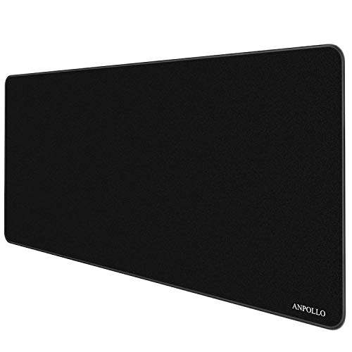 Anpollo Alfombrilla para ratón XXL (900x400x3mm). Base Antideslizante. Especial para Gamer. Modelo Professional Gaming.Negro