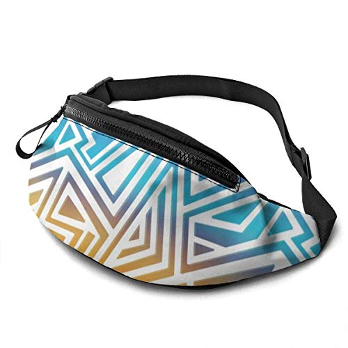 AOOEDM Rainbow Maze Cinturón para Correr Riñonera Moda Riñonera Bolsa para Hombres Mujeres Deportes Senderismo