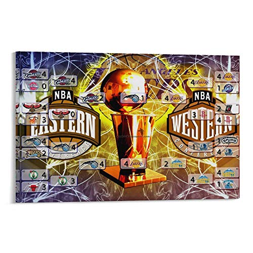 ASDFWQW 2009 NBA Playoffs Tree - Póster artístico de pared (60 x 90 cm)