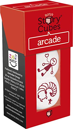 Asmodee- Story Cubes: árcade - multilenguaje. (ASMRSC27ML1)