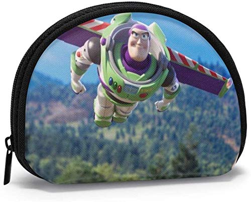 Bernice Winifred Ca-rtoon T-oy Story Buzz Lightyear Monedero para mujer Shell Storage Bolsas de cosméticos para lápiz labial Keys Co