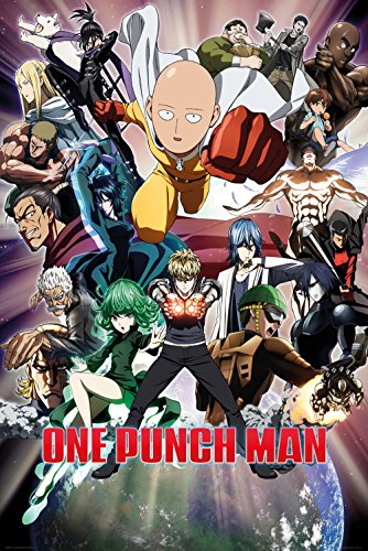 Branpresto One Punch Man Collage Poster, Madera, Varios, 65 x 3.5 x 3.5 cm