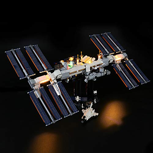 BRIKSMAX Kit de Iluminación Led para Lego International Space Station,Compatible con Ladrillos de Construcción Lego Modelo 21321, Juego de Legos no Incluido