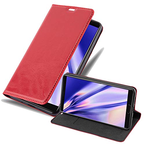 Cadorabo Funda Libro para Huawei Mate 10 en Rojo Manzana - Cubierta Proteccíon con Cierre Magnético, Tarjetero y Función de Suporte - Etui Case Cover Carcasa