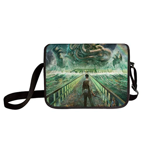 Call of Cthulhu Bolsa de Hombro Elegante Ligero Múltiples Bolsillo Crossbody Bolsa Active Casual Messenger Bags Classic Basic Bassbody Bolsa Viajes Messenger Bag Niños