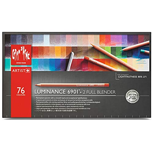 Caran d'ache Luminance 6901 - Paquete de 76 lápices de colores, multicolor